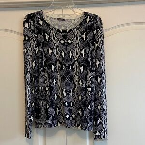 J McLaughlin Snake Print Sweater Medium